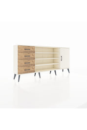Arges Konsol 6 Raflı 4 Çekmeceli Tek Kapaklı 176x30x83 - S148M048V06A