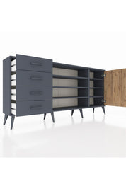 Arges Konsol 6 Raflı 4 Çekmeceli Tek Kapaklı 176x30x83 - S148M048V11A