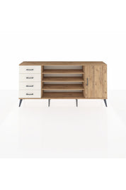 Arges Konsol 6 Raflı 4 Çekmeceli Tek Kapaklı 176x30x83 - S148M048V19A