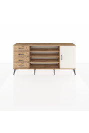 Arges Konsol 6 Raflı 4 Çekmeceli Tek Kapaklı 176x30x83 - S148M048V24A
