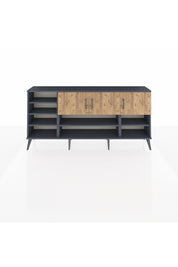Arges Konsol 9 Raflı 3 Kapaklı 176x30x83 - S148M049V11A