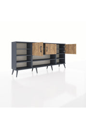 Arges Konsol 9 Raflı 3 Kapaklı 176x30x83 - S148M049V12A