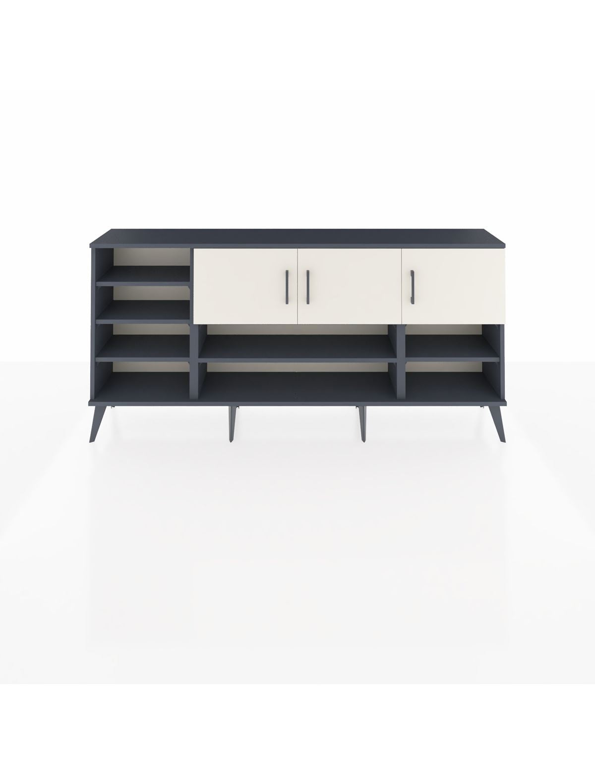 Arges Konsol 9 Raflı 3 Kapaklı 176x30x83 - S148M049V13A