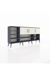 Arges Konsol 9 Raflı 3 Kapaklı 176x30x83 - S148M049V13A