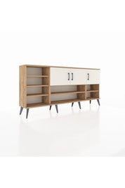 Arges Konsol 9 Raflı 3 Kapaklı 176x30x83 - S148M049V23A