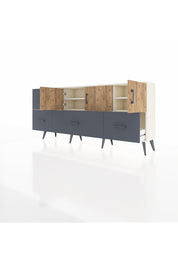 Arges Konsol 4 Raflı 4 Çekmeceli 3 Kapaklı 176x30x83 - S148M050V02A