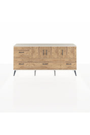 Arges Konsol 4 Raflı 4 Çekmeceli 3 Kapaklı 176x30x83 - S148M050V03A