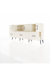 Arges Konsol 4 Raflı 4 Çekmeceli 3 Kapaklı 176x30x83 - S148M050V04A