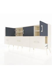 Arges Konsol 4 Raflı 4 Çekmeceli 3 Kapaklı 176x30x83 - S148M050V07A