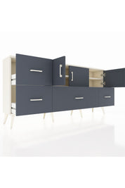 Arges Konsol 4 Raflı 4 Çekmeceli 3 Kapaklı 176x30x83 - S148M050V08A