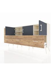 Arges Konsol 4 Raflı 4 Çekmeceli 3 Kapaklı 176x30x83 - S148M050V09A