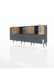Arges Konsol 4 Raflı 4 Çekmeceli 3 Kapaklı 176x30x83 - S148M050V11A