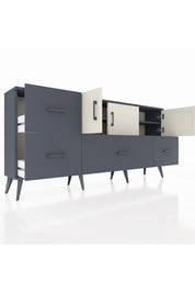 Arges Konsol 4 Raflı 4 Çekmeceli 3 Kapaklı 176x30x83 - S148M050V14A