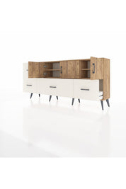 Arges Konsol 4 Raflı 4 Çekmeceli 3 Kapaklı 176x30x83 - S148M050V19A
