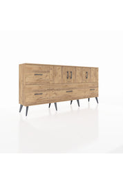 Arges Konsol 4 Raflı 4 Çekmeceli 3 Kapaklı 176x30x83 - S148M050V21A