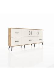 Arges Konsol 4 Raflı 4 Çekmeceli 3 Kapaklı 176x30x83 - S148M050V22A