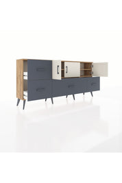 Arges Konsol 4 Raflı 4 Çekmeceli 3 Kapaklı 176x30x83 - S148M050V23A
