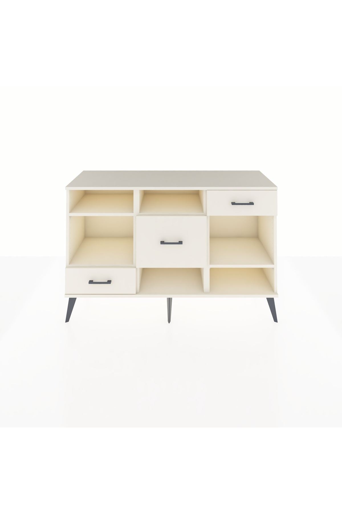 Kronos Konsol 4 Raflı 3 Çekmeceli 132x59x83 - S606M001V04C