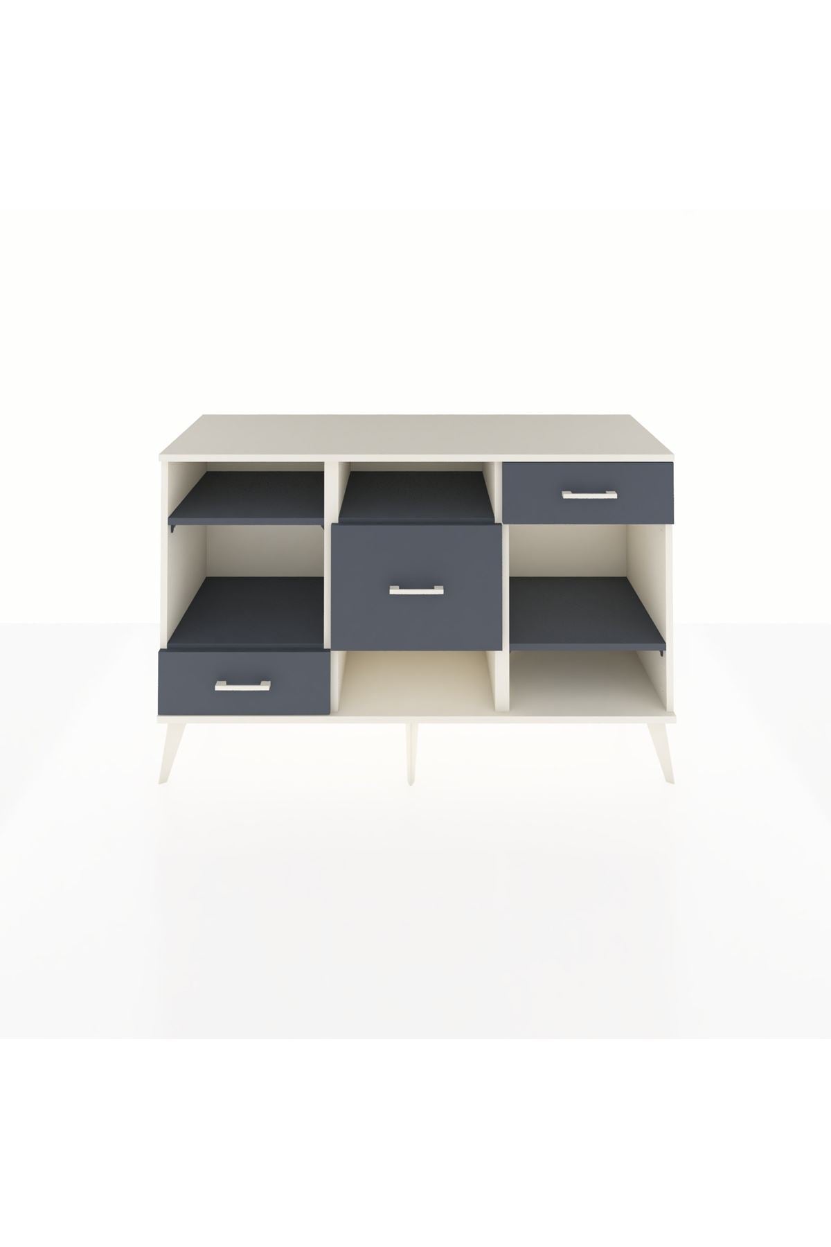 Kronos Konsol 4 Raflı 3 Çekmeceli 132x59x83 - S606M001V08C