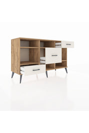 Kronos Konsol 4 Raflı 3 Çekmeceli 132x59x83 - S606M001V19C