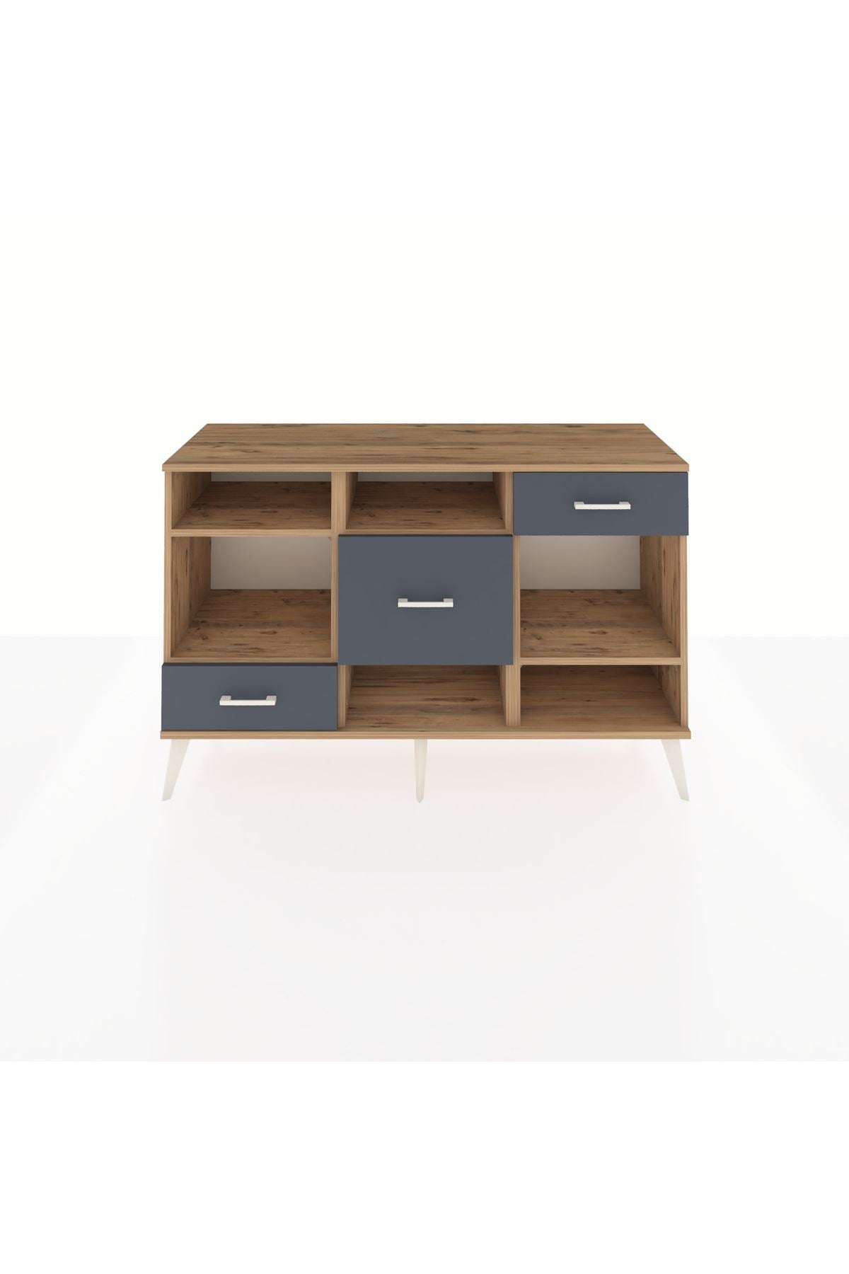 Kronos Konsol 4 Raflı 3 Çekmeceli 132x59x83 - S606M001V20C