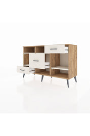 Kronos Konsol 4 Raflı 3 Çekmeceli 132x59x83 - S606M001V22C