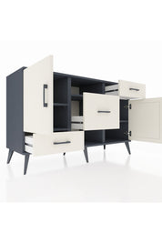 Kronos Konsol 4 Raflı 3 Çekmeceli 2 Kapaklı 132x59x83 - S606M002V13C