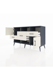 Kronos Konsol 3 Raflı 3 Çekmeceli 2 Kapaklı 132x59x83 - S606M003V13C
