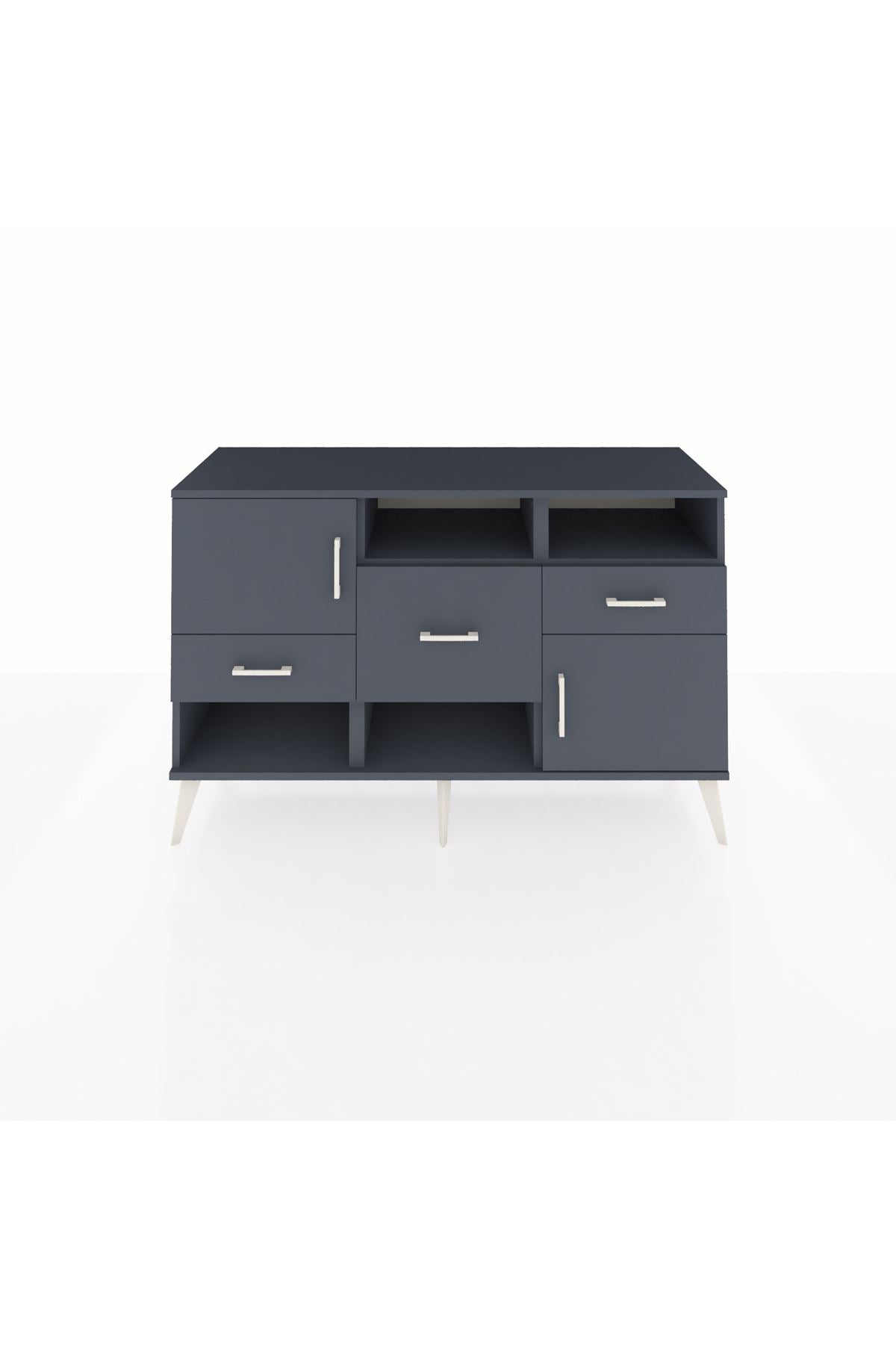Kronos Konsol 3 Raflı 3 Çekmeceli 2 Kapaklı 132x59x83 - S606M003V17C