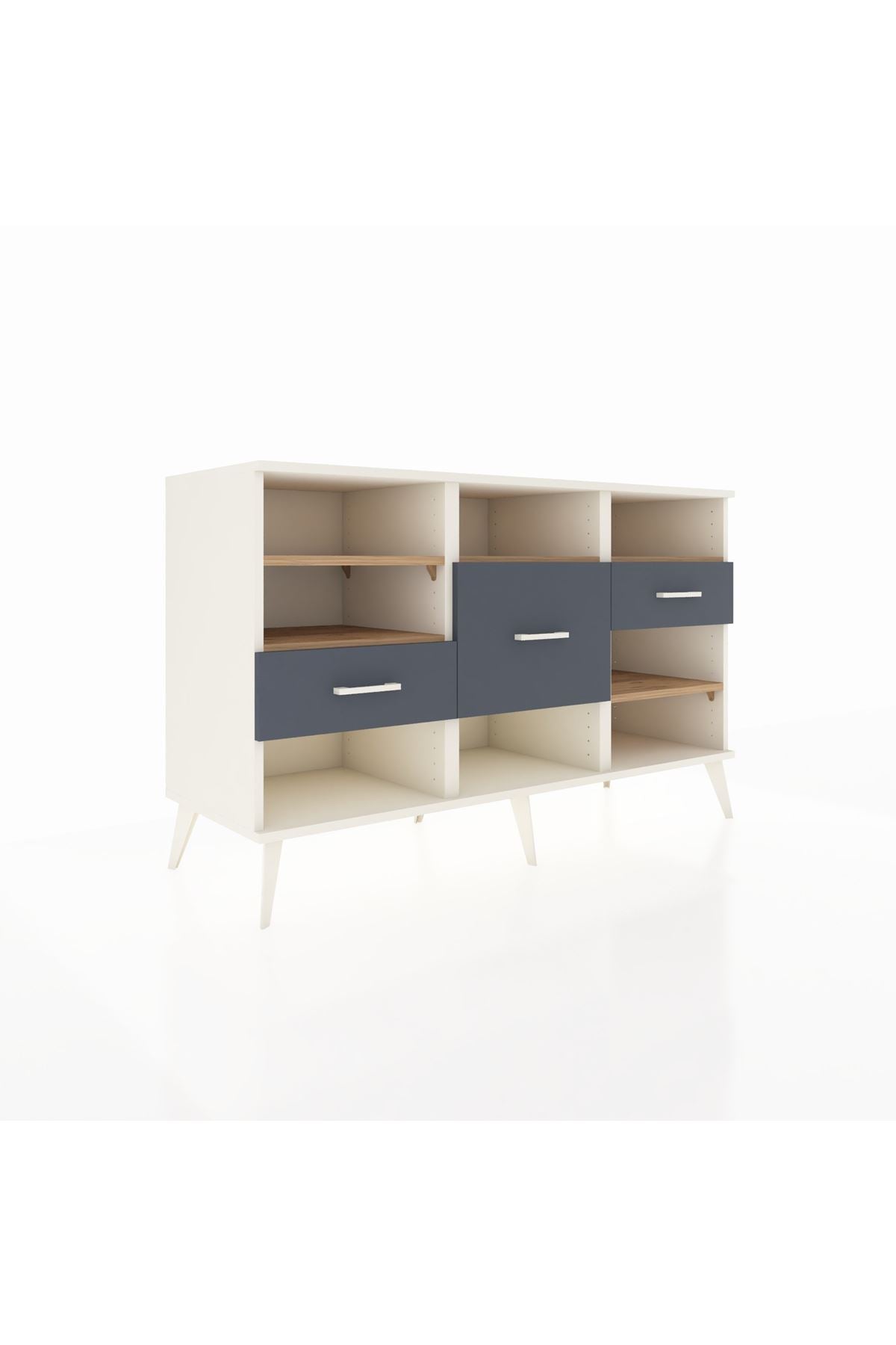 Kronos Konsol 5 Raflı 3 Çekmeceli 132x59x83 - S606M004V02C