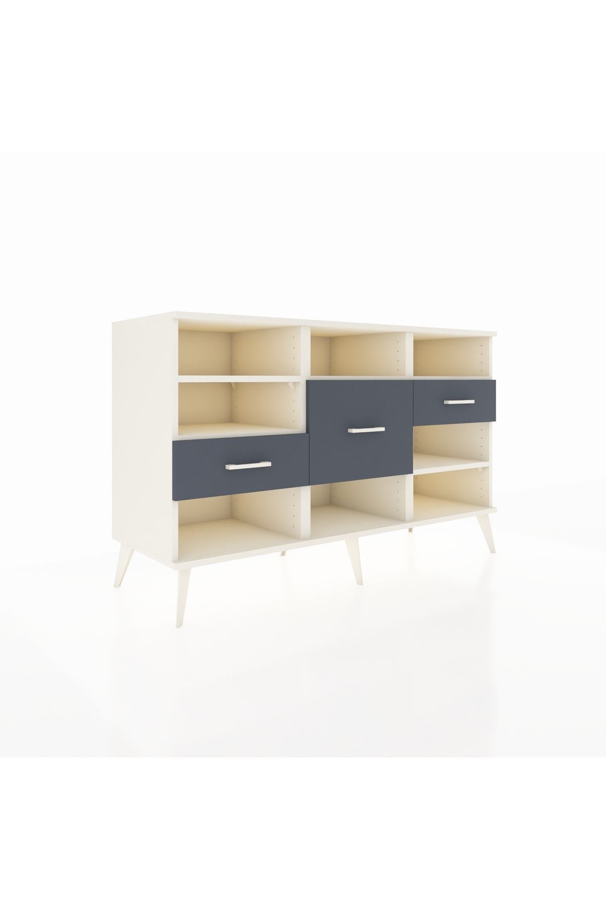 Kronos Konsol 5 Raflı 3 Çekmeceli 132x59x83 - S606M004V05C