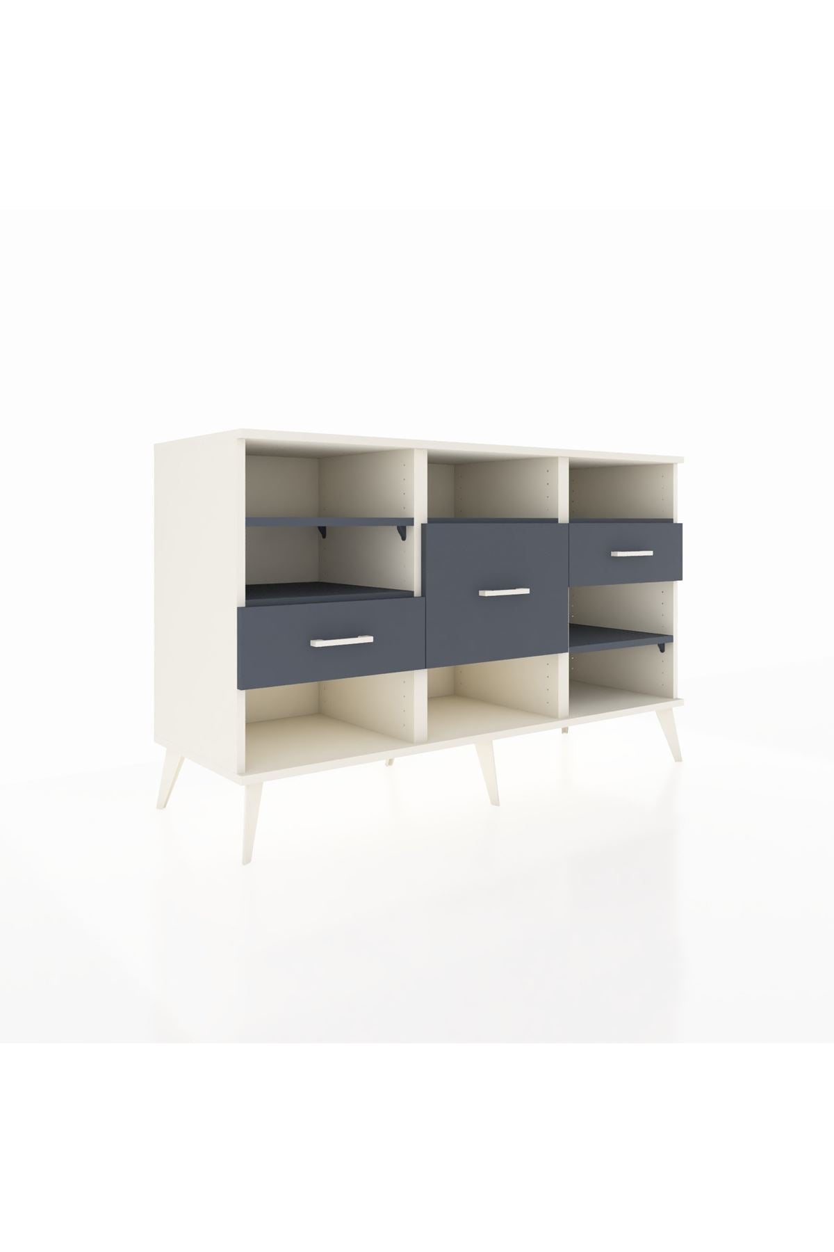 Kronos Konsol 5 Raflı 3 Çekmeceli 132x59x83 - S606M004V08C