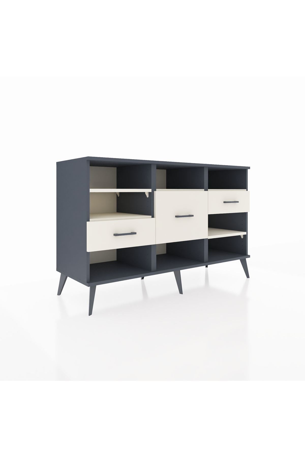 Kronos Konsol 5 Raflı 3 Çekmeceli 132x59x83 - S606M004V13C