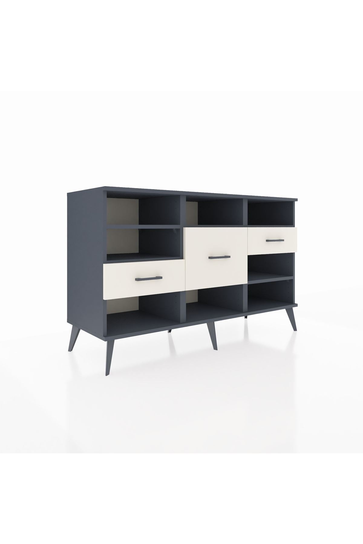 Kronos Konsol 5 Raflı 3 Çekmeceli 132x59x83 - S606M004V16C