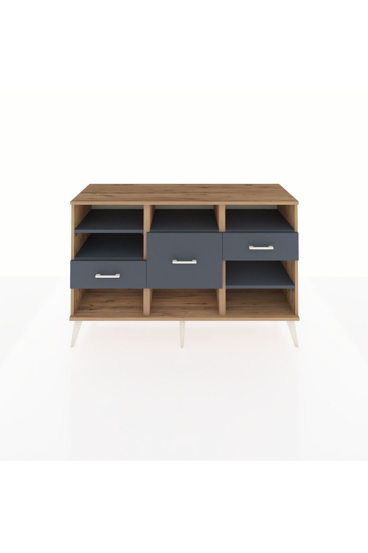 Kronos Konsol 5 Raflı 3 Çekmeceli 132x59x83 - S606M004V26C