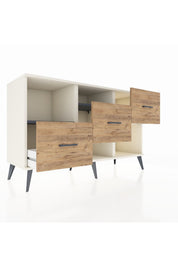 Kronos Konsol 2 Raflı 3 Çekmeceli 132x59x83 - S606M005V09C