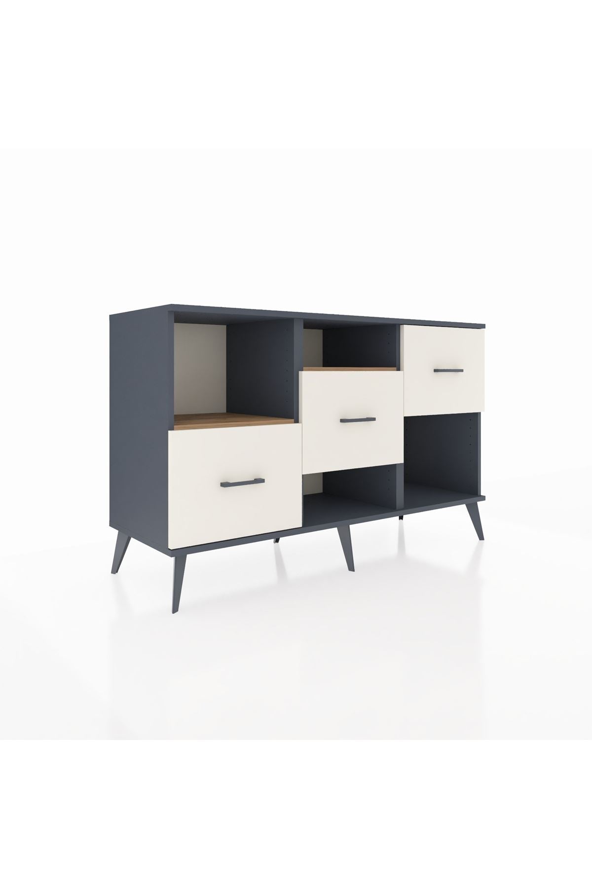 Kronos Konsol 2 Raflı 3 Çekmeceli 132x59x83 - S606M005V10C