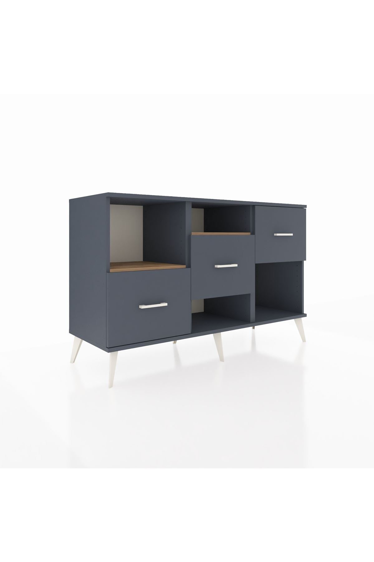 Kronos Konsol 2 Raflı 3 Çekmeceli 132x59x83 - S606M005V11C