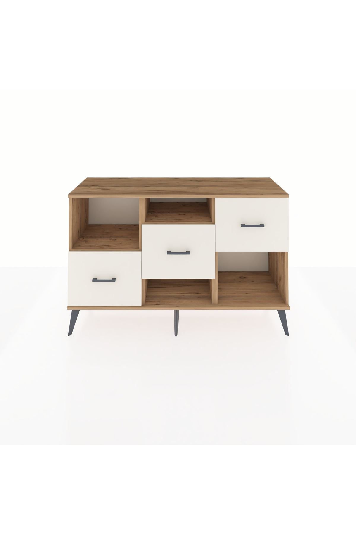 Kronos Konsol 2 Raflı 3 Çekmeceli 132x59x83 - S606M005V19C