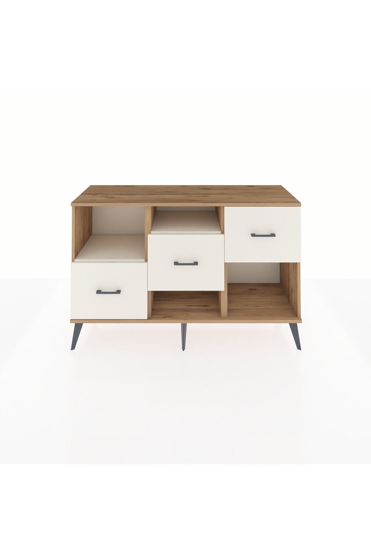 Kronos Konsol 2 Raflı 3 Çekmeceli 132x59x83 - S606M005V22C