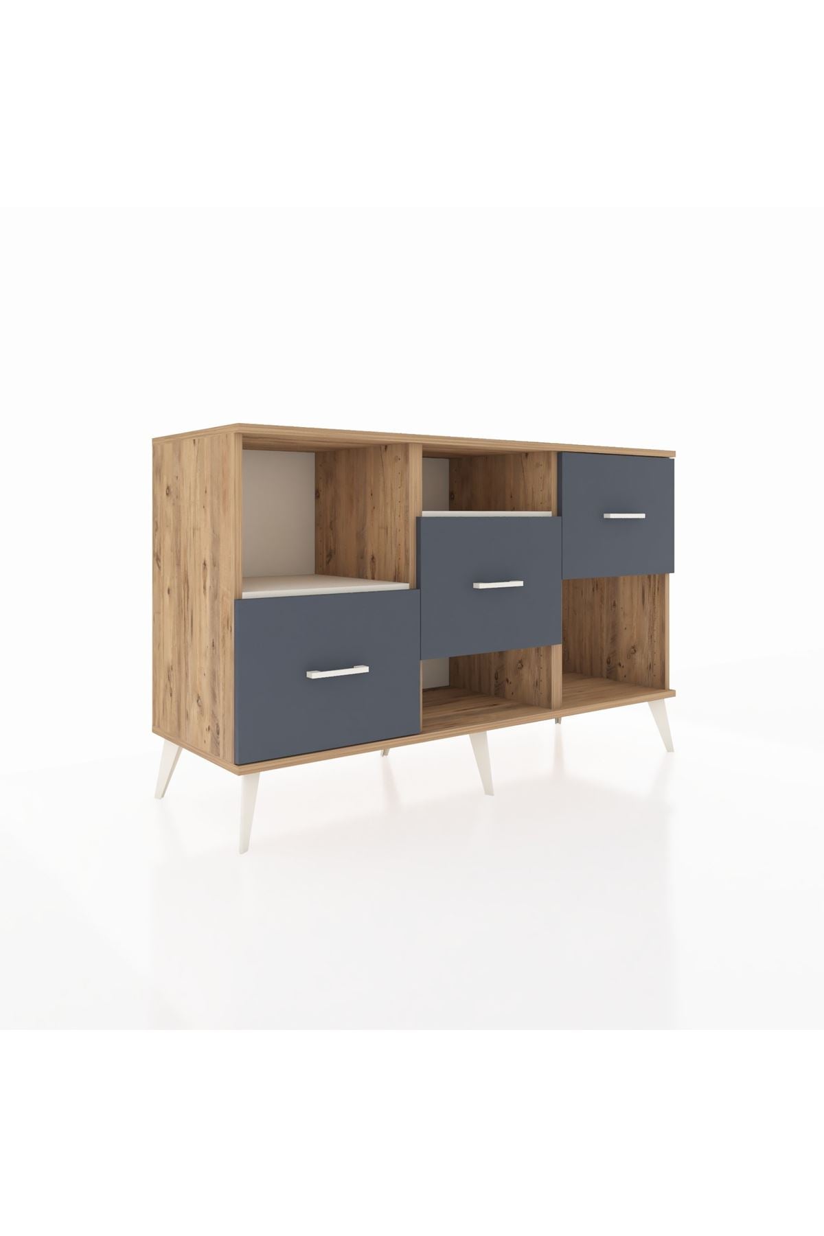 Kronos Konsol 2 Raflı 3 Çekmeceli 132x59x83 - S606M005V23C