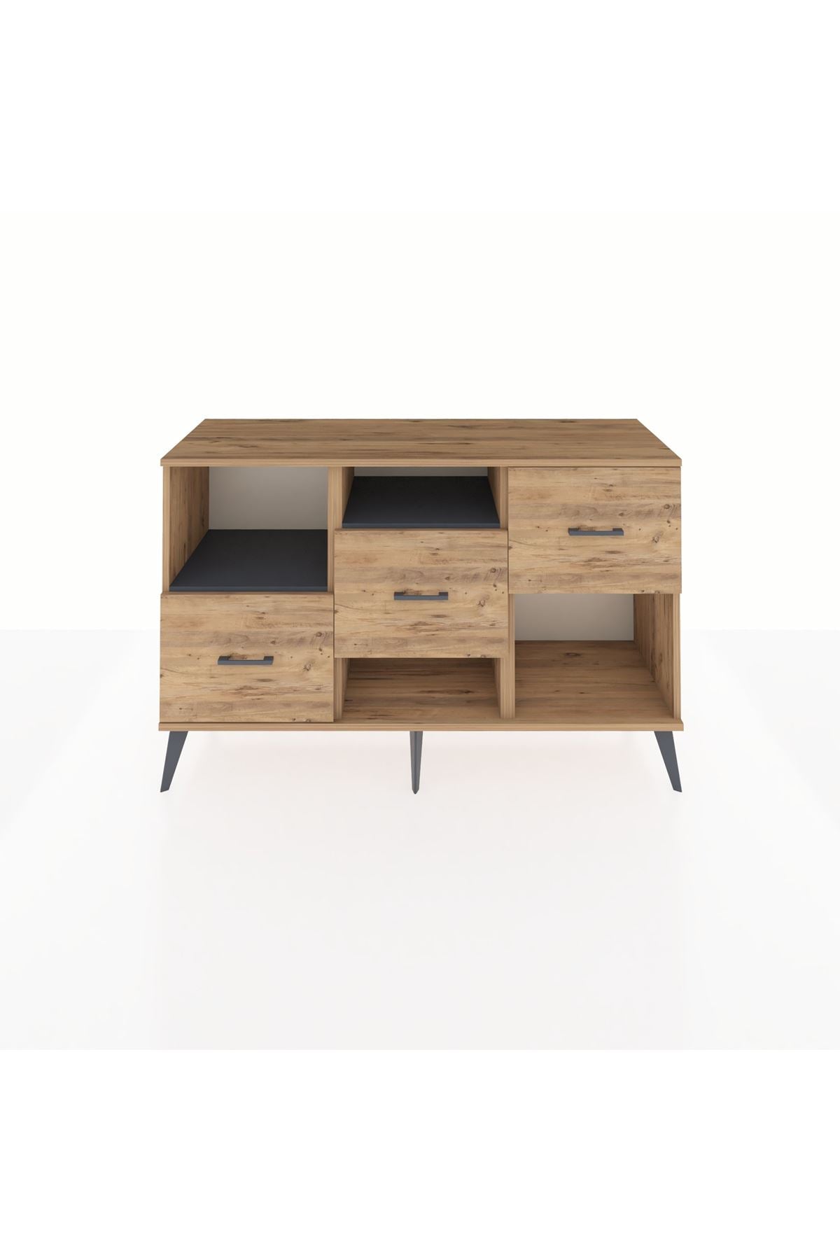 Kronos Konsol 2 Raflı 3 Çekmeceli 132x59x83 - S606M005V27C