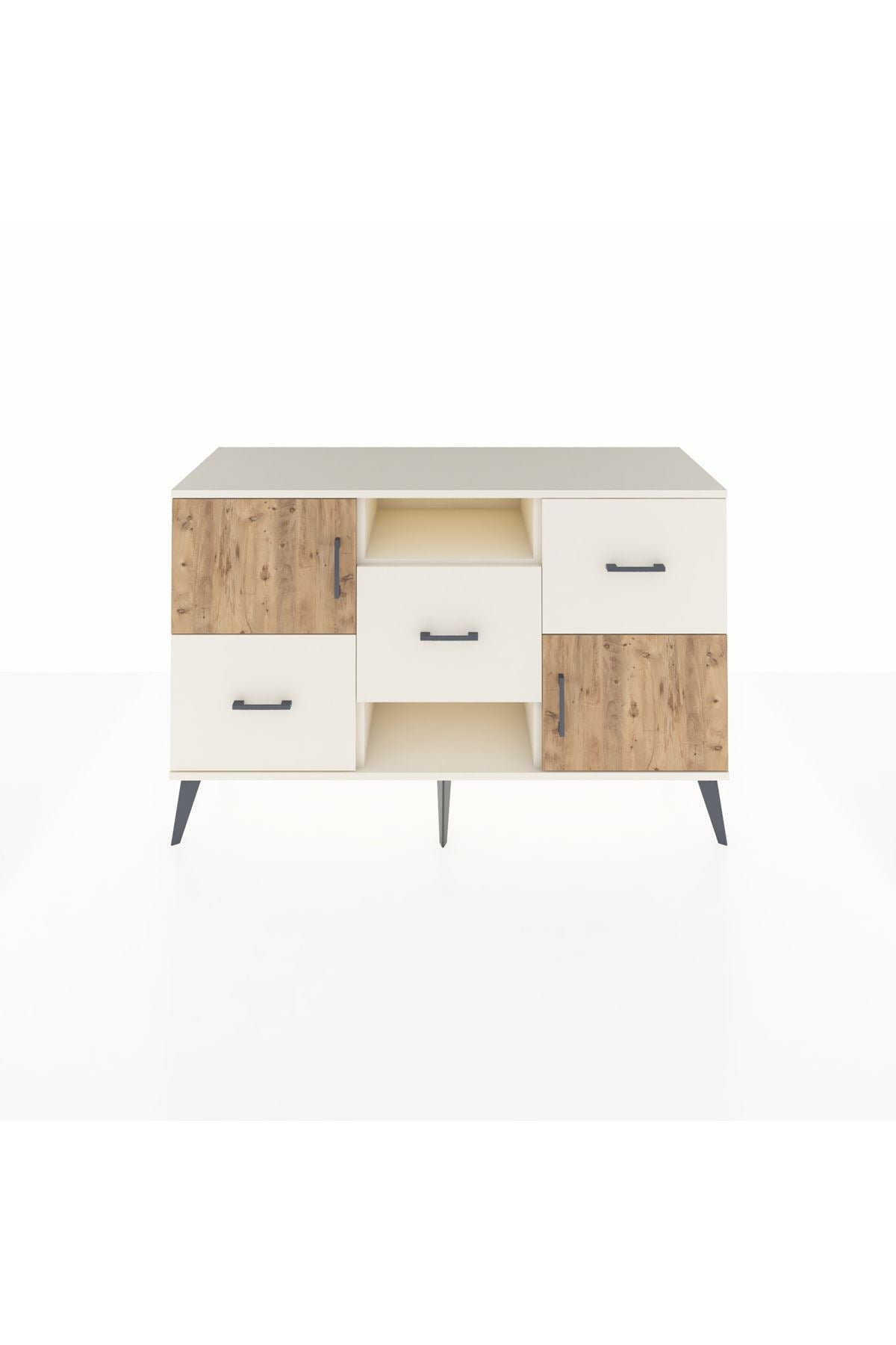 Kronos Konsol 2 Raflı 3 Çekmeceli 2 Kapaklı 132x59x83 - S606M006V01C