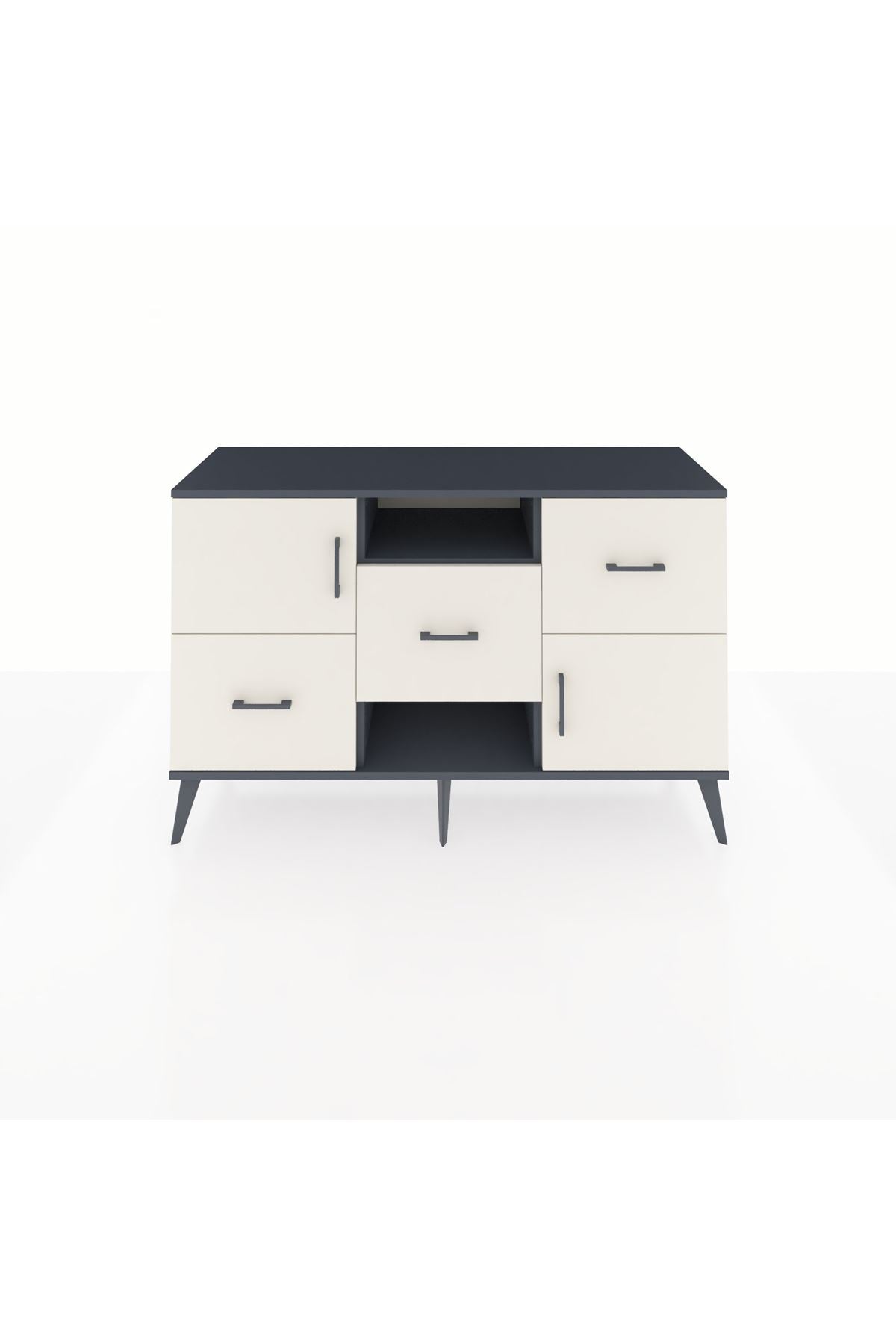 Kronos Konsol 2 Raflı 3 Çekmeceli 2 Kapaklı 132x59x83 - S606M006V13C