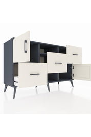 Kronos Konsol 2 Raflı 3 Çekmeceli 2 Kapaklı 132x59x83 - S606M006V13C