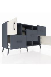 Kronos Konsol 2 Raflı 3 Çekmeceli 2 Kapaklı 132x59x83 - S606M006V14C