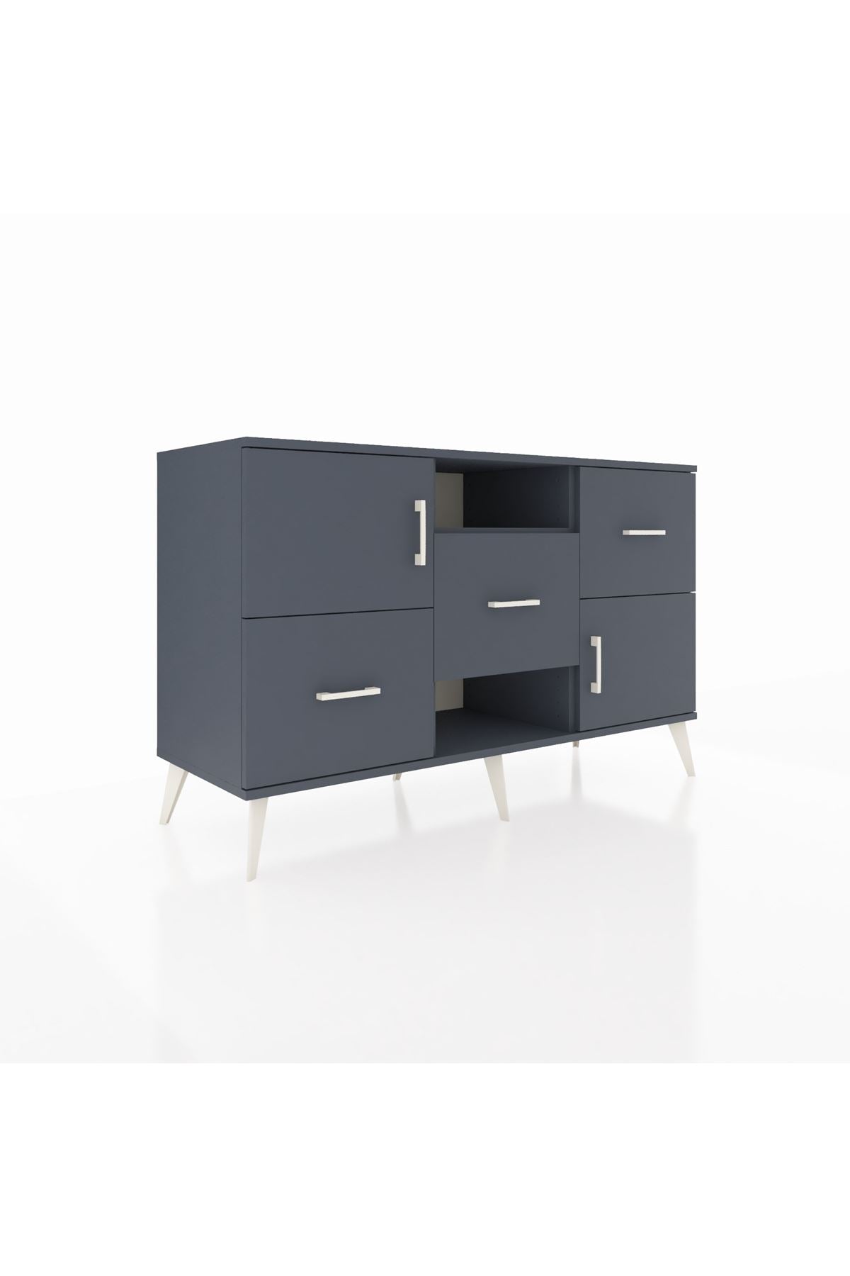 Kronos Konsol 2 Raflı 3 Çekmeceli 2 Kapaklı 132x59x83 - S606M006V17C
