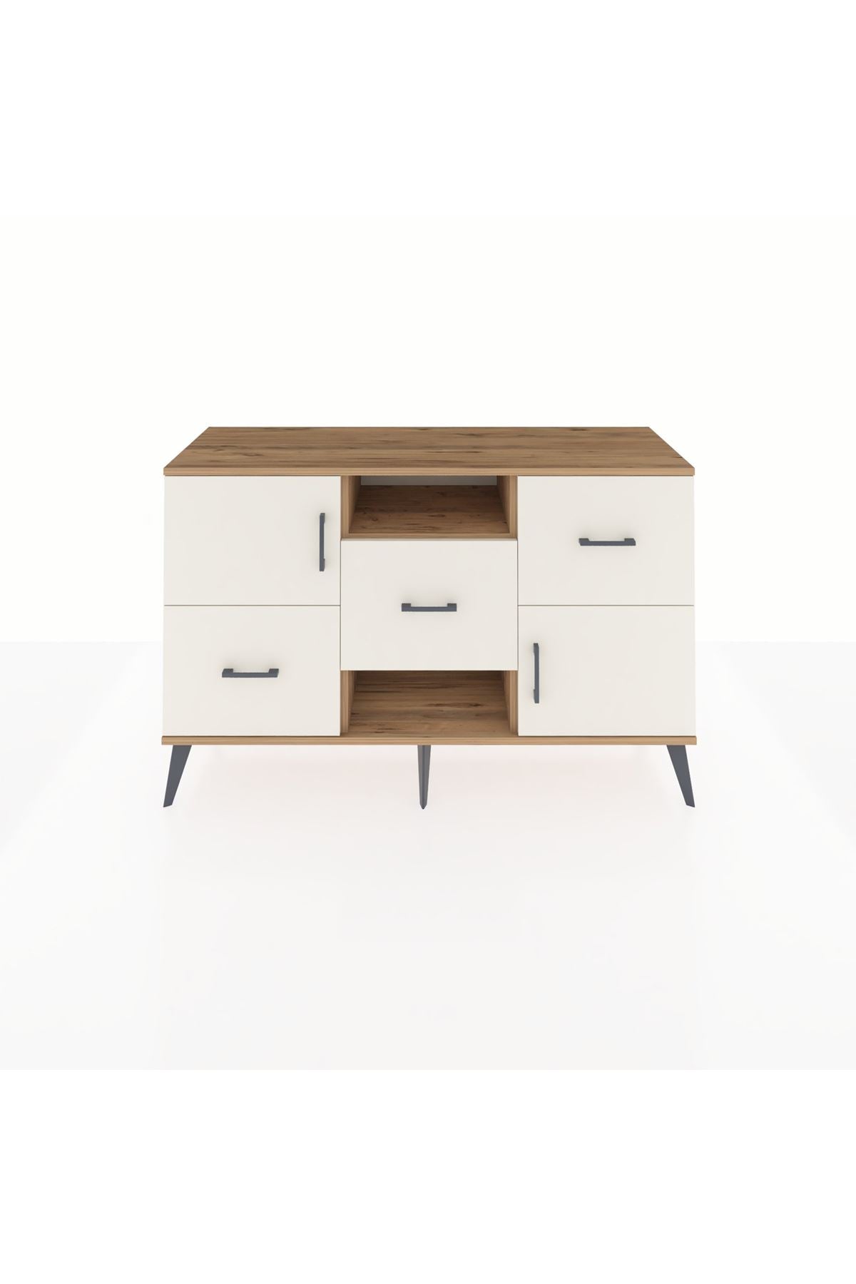 Kronos Konsol 2 Raflı 3 Çekmeceli 2 Kapaklı 132x59x83 - S606M006V22C