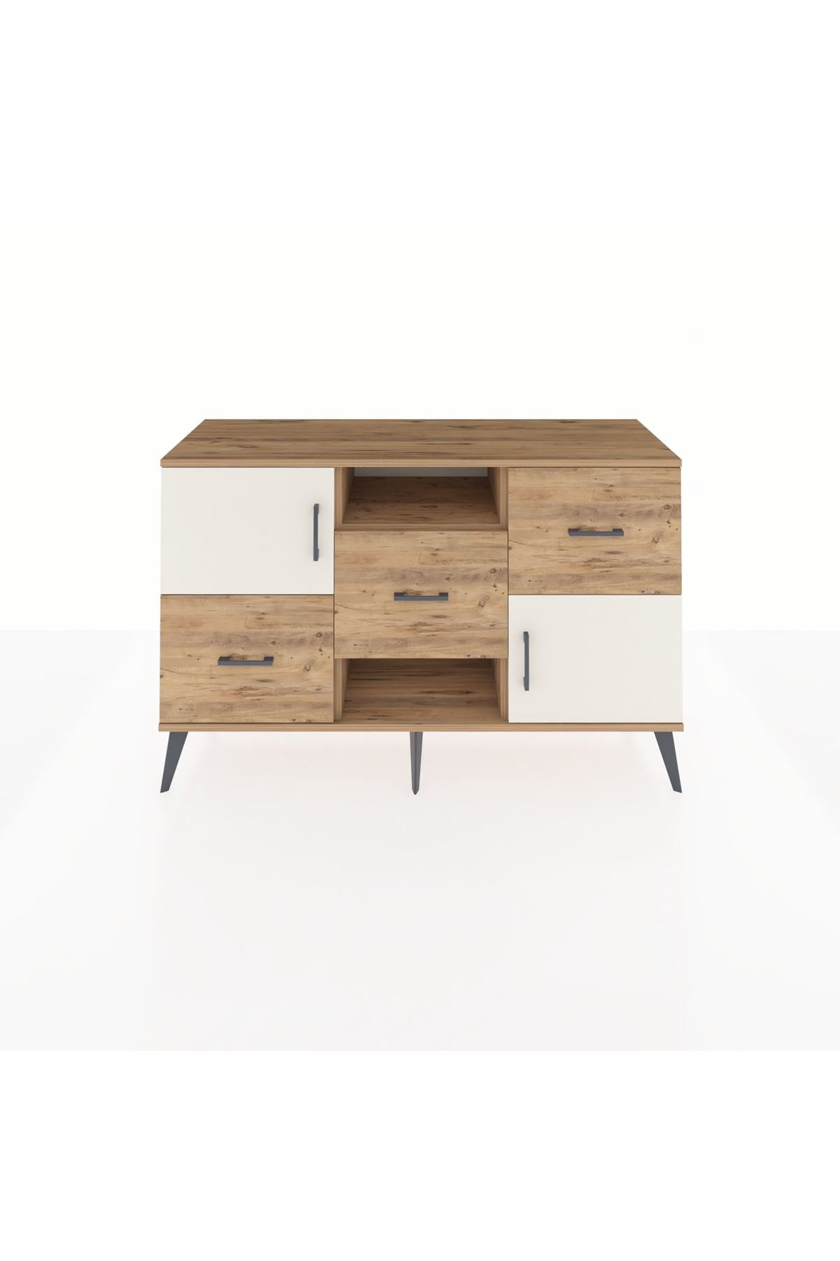 Kronos Konsol 2 Raflı 3 Çekmeceli 2 Kapaklı 132x59x83 - S606M006V24C