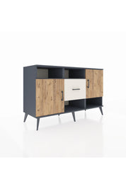 Kronos Konsol 5 Raflı Tek Çekmeceli 2 Kapaklı 132x59x83 - S606M008V10C
